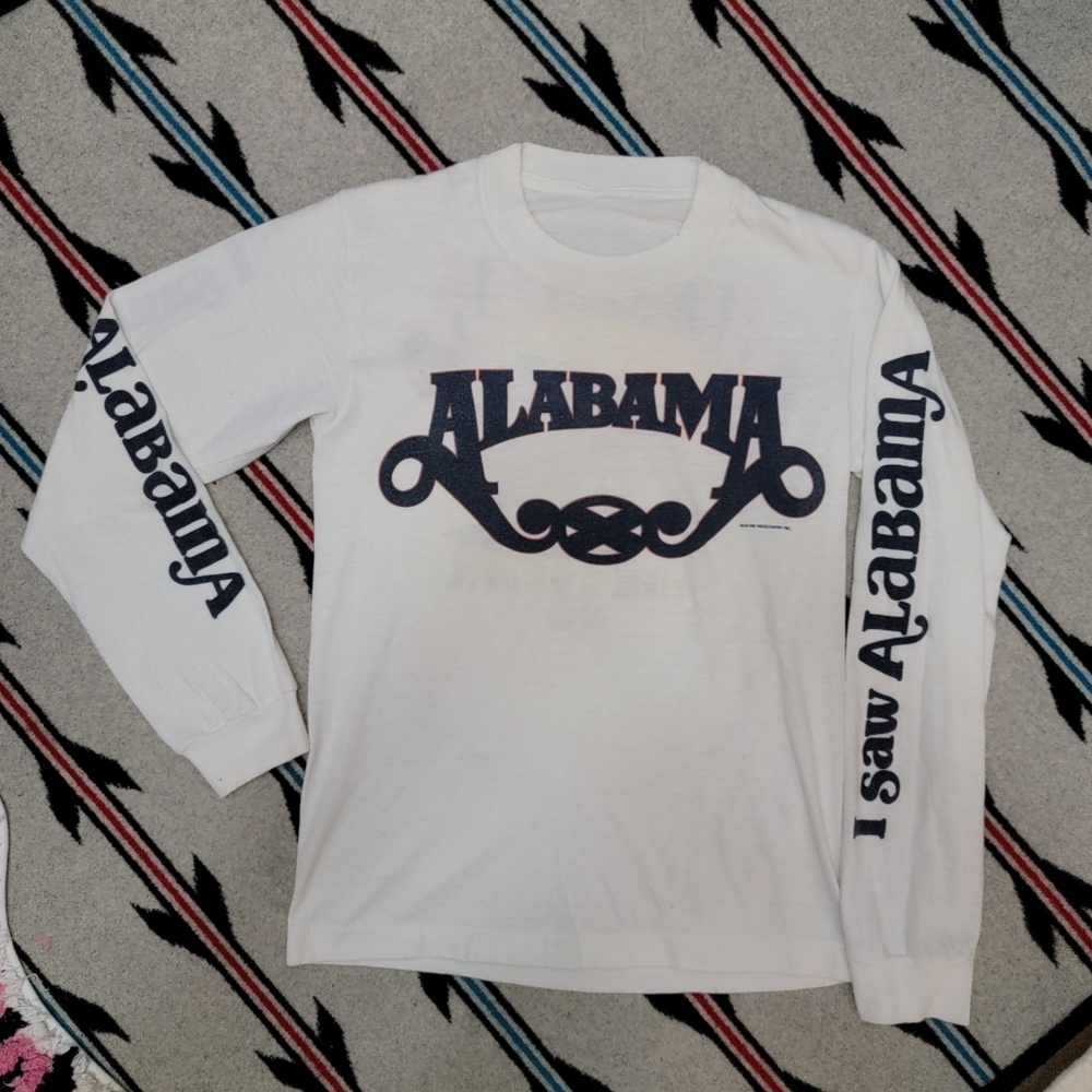 Vintage 80s Alabama Roll On Tour Shirt.